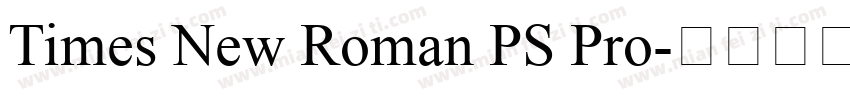 Times New Roman PS Pro字体转换